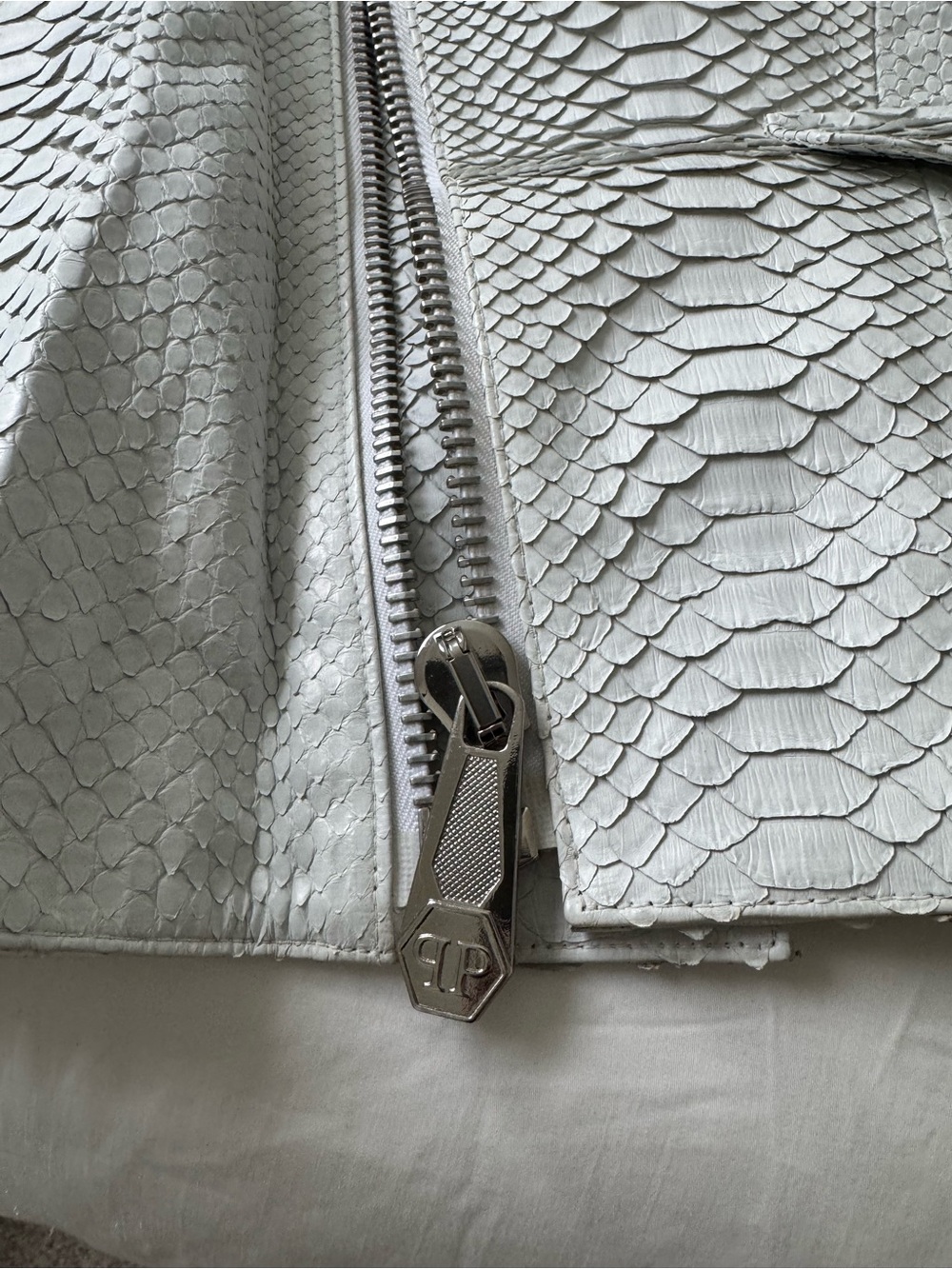 Philipp Plein leather jacket python - Picture 4 of 8